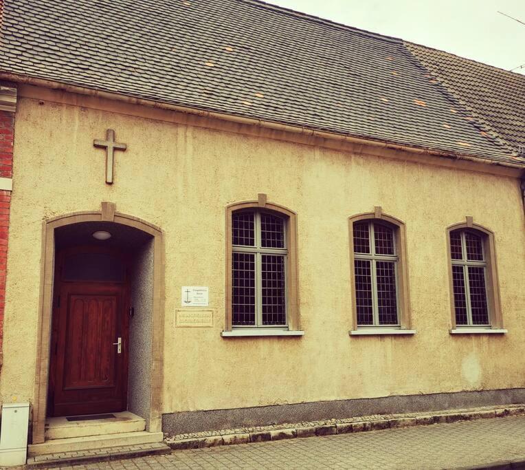 Appartamento Ehemalige Kirche In Neuem Glanz Oranienbaum-Woerlitz Esterno foto